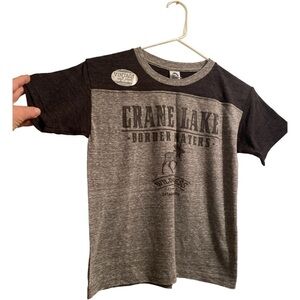 Crane Lake Minnesota Tee Shirt Boy’s Youth Small Gray Border Waters New Shirt